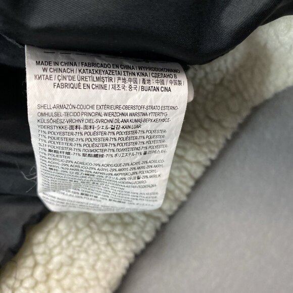 Vans Snow Out Sherpa Full Zip‎ Jacket Womens Size Large Ivory Warm & Cozy - Picture 8 of 12